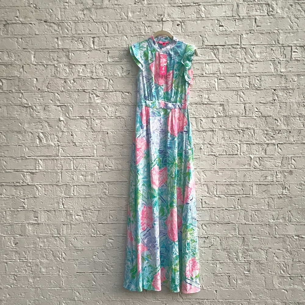NWT Lilly Pulitzer Palm Beach Maxi Dress (NWT) in Size 00.